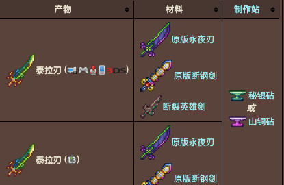 泰拉瑞亚怎么做泰拉之刃