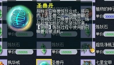 梦幻西游圣兽丹啥用